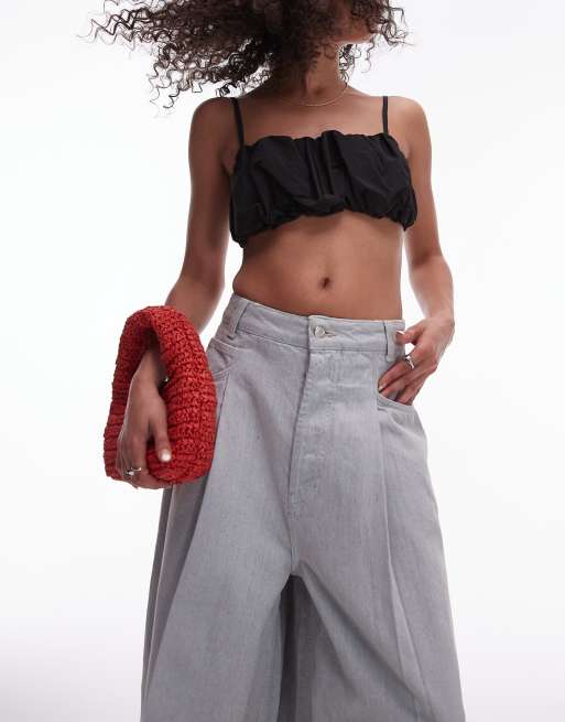 Topshop - Sort bralette i tech-stof