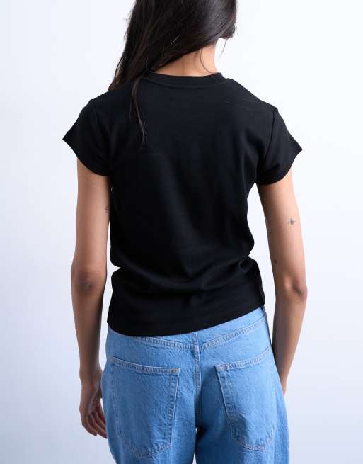 Topshop - Sort hverdags-T-shirt, 4 af 4