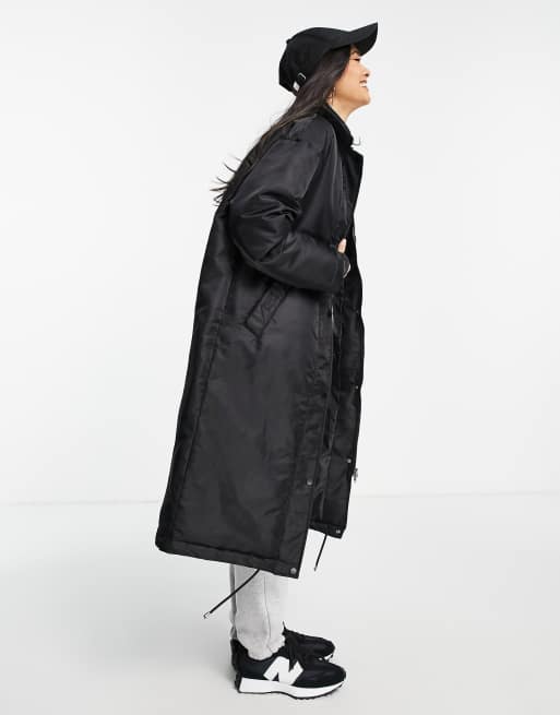 Topshop - Sort sporty kørefrakke