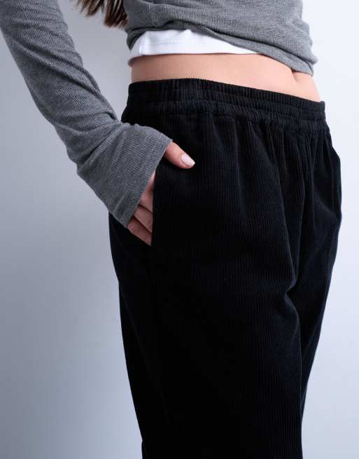 Topshop - Sorte joggingbukser med snøre, der kan trækkes på, 5 af 5