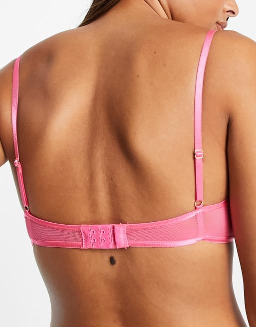 Topshop - Soutien-gorge en tulle à armature - Rose vif, 2 de 4