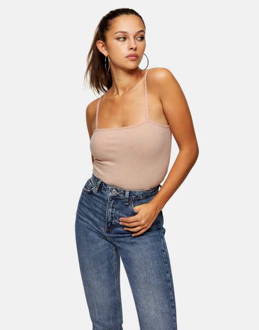 Topshop spaghetti 2025 strap top