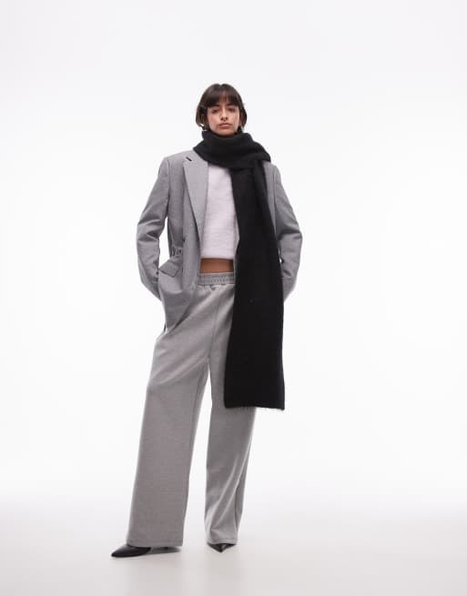 Topshop - Spencer - Écharpe de qualité supérieure en alpaga mélangé - Noir, 2 de 4