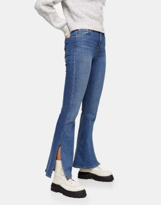 Split sales ankle jeans