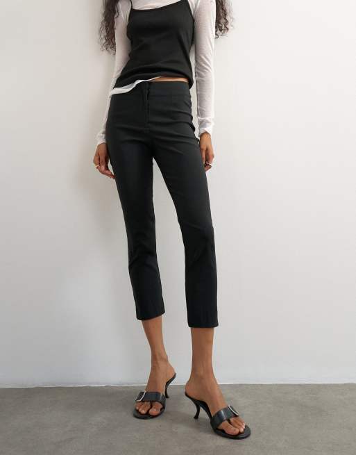 Topshop spodnie capri 3/4 czarne, 3 z 5