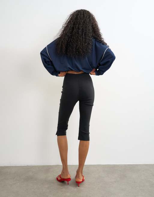 Topshop spodnie capri w czerni, 2 z 5