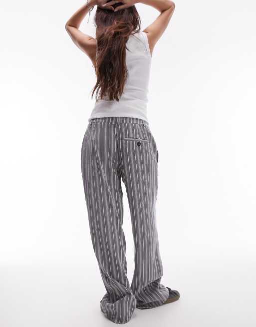 Topshop – Spodnie z niskim stanem w kolorowe paski, 2 z 5