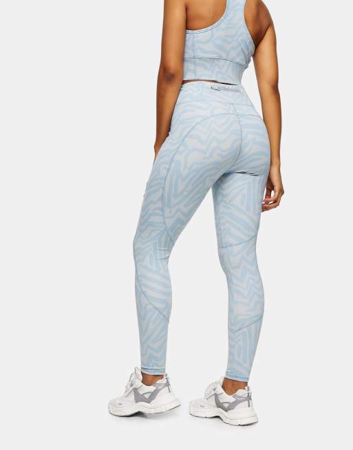 Topshop - Sportkleding - Legging in blauw met print, 2 van 4