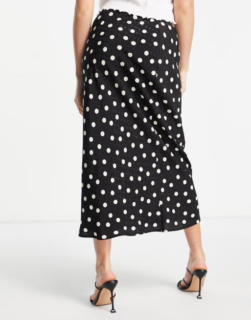 Topshop store spotty skirt