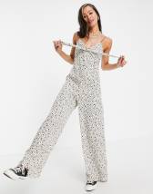 Free People Katya Printed Jumpsuit〜後ろリボンがポイント〜 Free People Katya printed jumpsuit in multi | ASOS