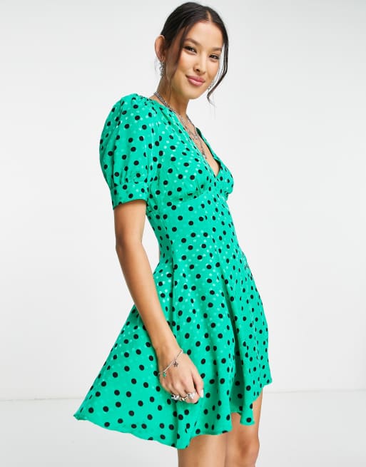 Robe best sale verte pois