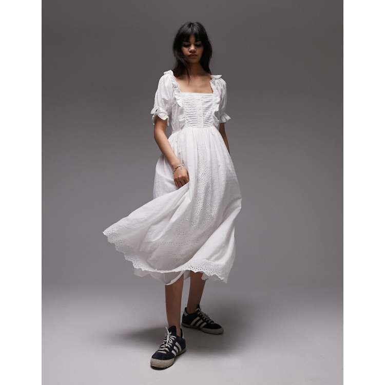Topshop square neck dress sale