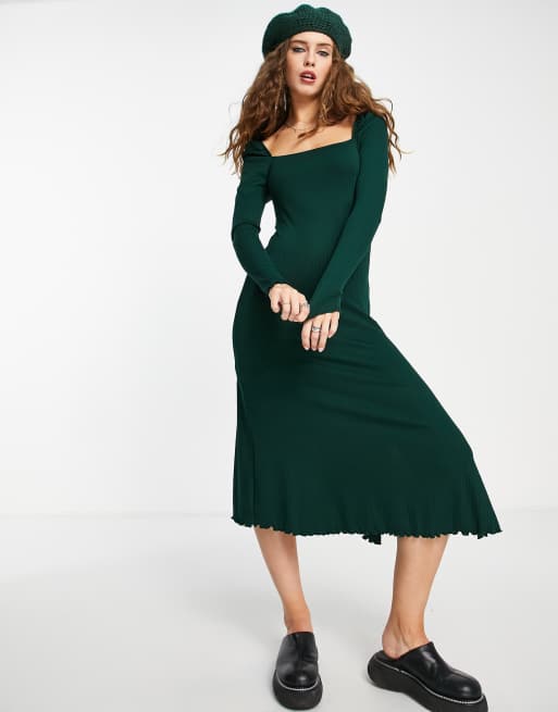 Topshop square neck outlet dress