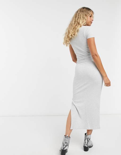 topshop grey shirt dress Rent Topshop Tie Front Midi Shirt Dress In Check