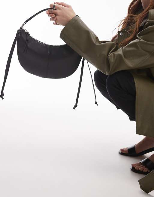 Topshop - Stacy - Sac porté épaule avec poignée chaîne - Noir, 3 de 4