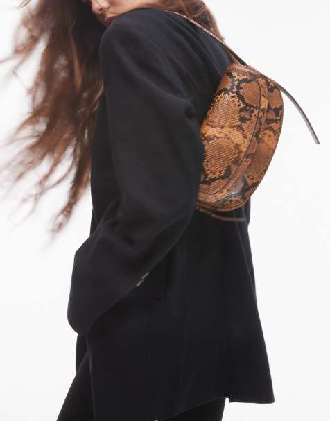 Topshop - Stefan - Schoudertas met slangenprint - view 1