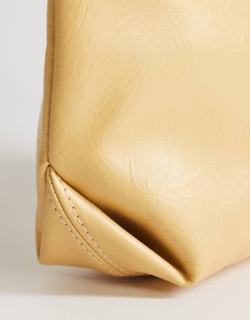 Topshop - Stella - Bolso de mano pequeño amarillo pastel, 4 de 4