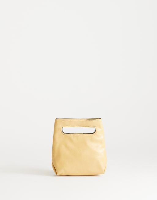 Topshop - Stella - Borsa a mano piccola color latticello