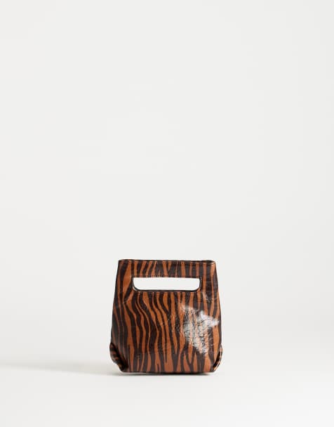 Topshop Stella Tasche mit Tragegriff im Tiger-Print - view 1