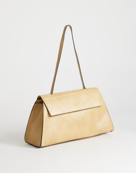 Topshop Stevey medium shoulder bag in buttermilk - view 1