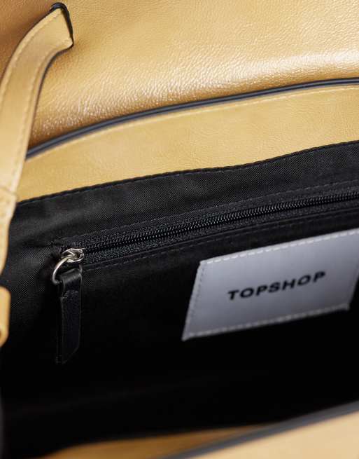 Topshop Stevey medium shoulder bag in buttermilk, 4 of 4