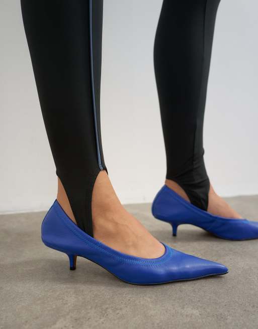 Topshop stirrup sporty piping leggings in black, 4 of 5