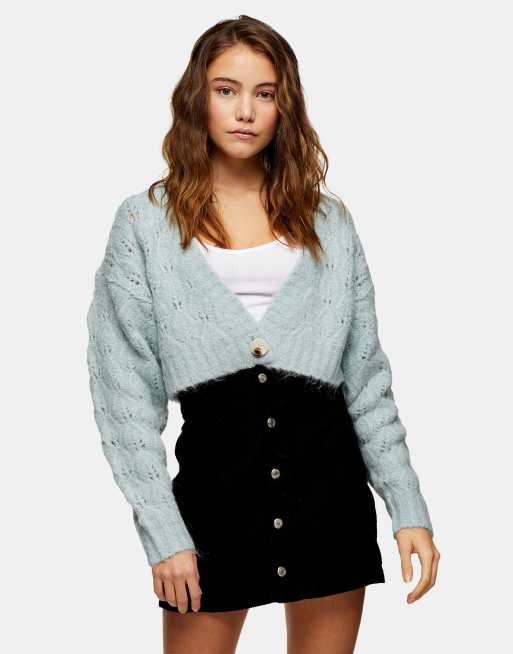 Topshop Crop Cardigan