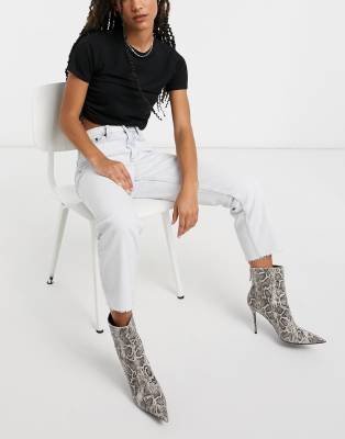 bleach straight leg jeans