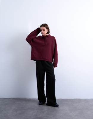 Topshop straight leg jogger in black | ASOS