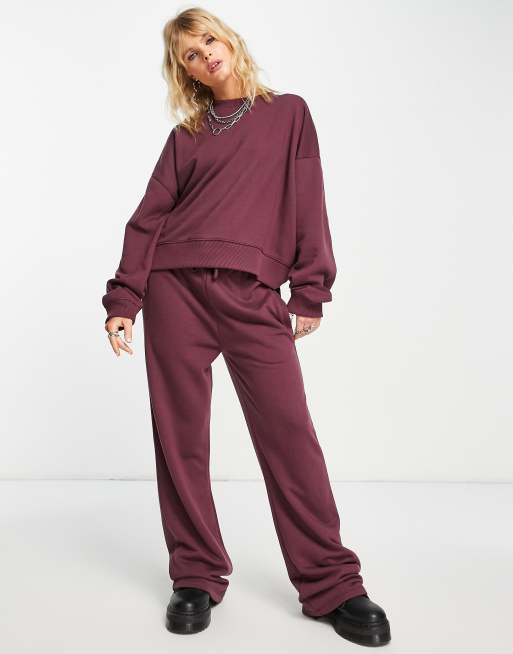 Women's Plum Joggers, Plum Sweatpants