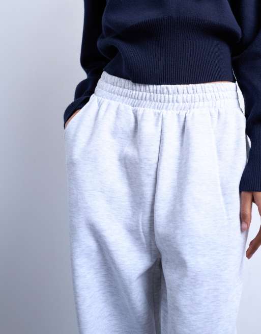 Topshop straight leg trackies in ash grey, 3 of 5