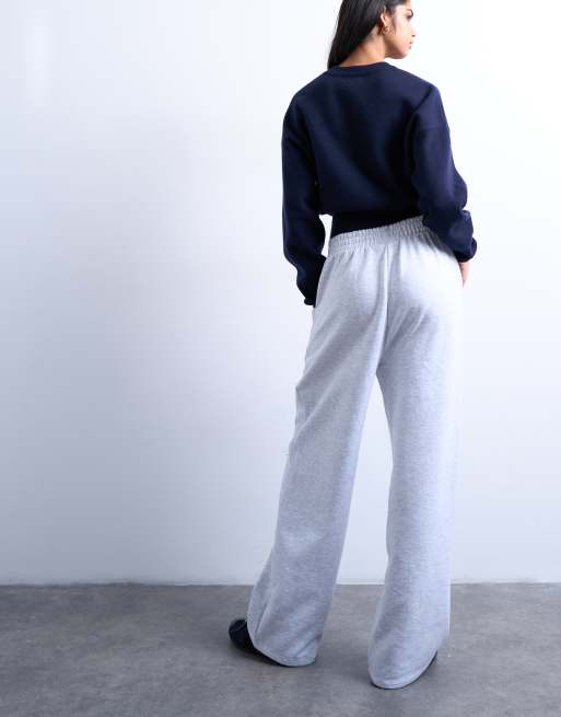 Topshop straight leg trackies in ash grey, 4 of 5