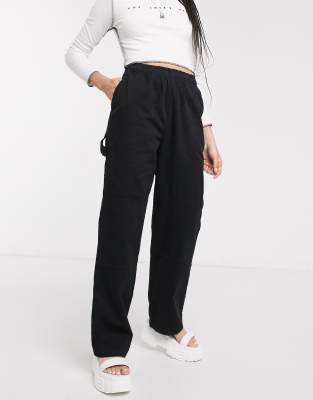 black cargo pants topshop