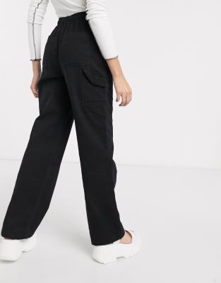 Topshop straight leg utility pants in 