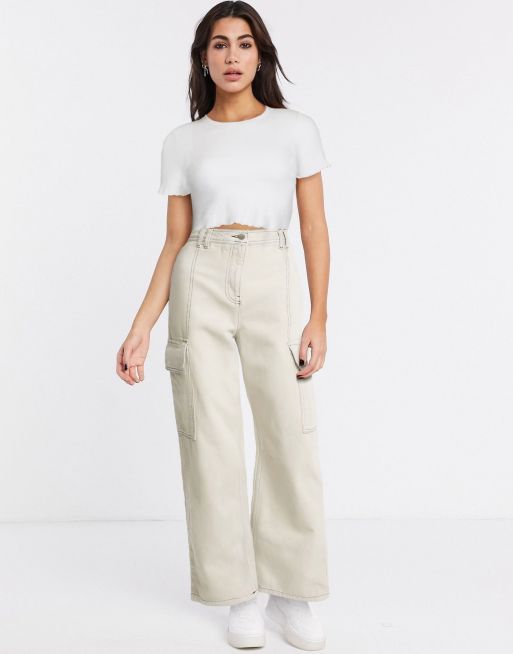 Cargo hot sale trousers topshop