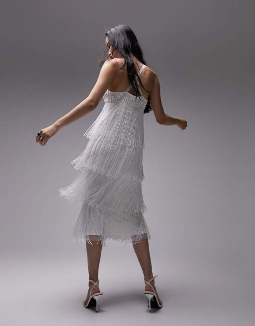 Ivory 2024 fringe dress