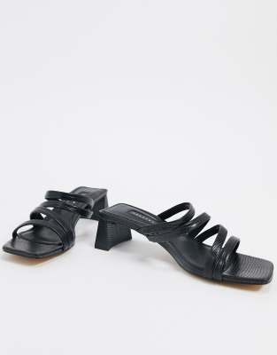 topshop black sandal heels