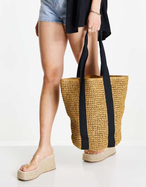 Topshop cheap rattan bag