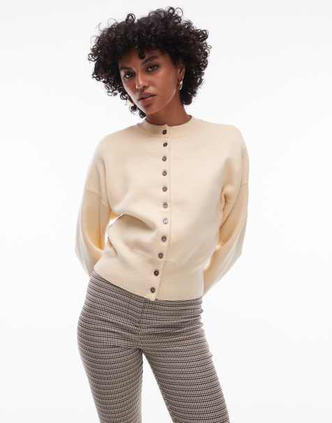 Topshop - Strikket cardigan med indsyet talje - view 1