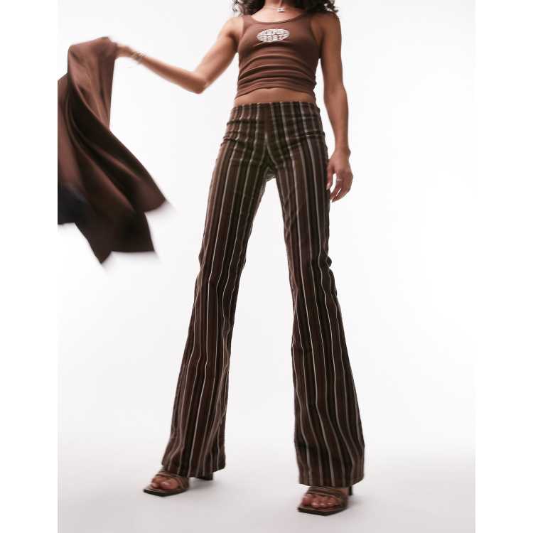 Striped trousers topshop online