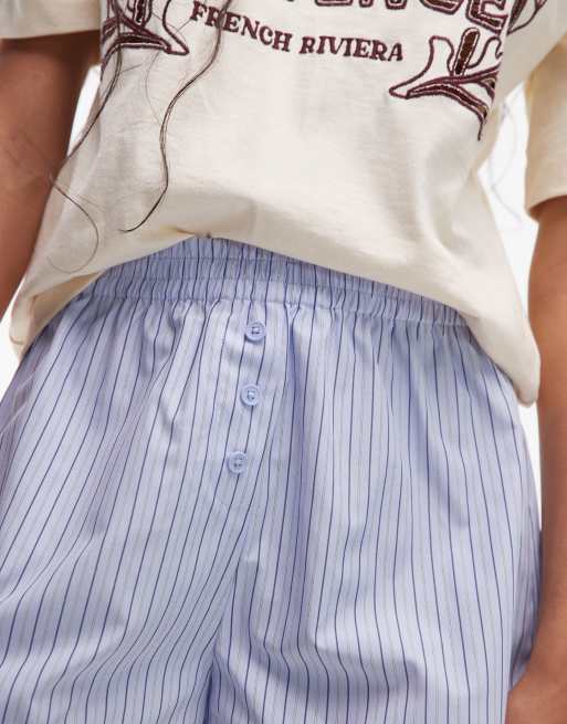 Topshop striped boxer shorts in blue - part of a set, 3 of 5