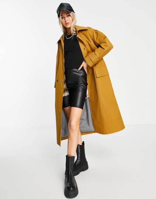 Topshop 2025 tobacco coat