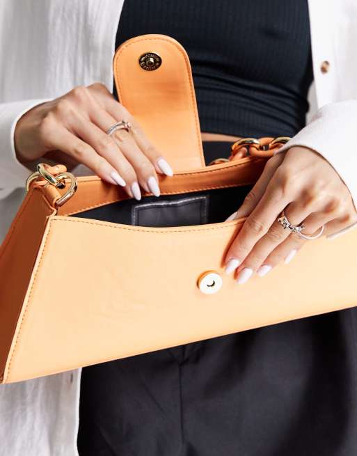 Orange clutch deals bag topshop