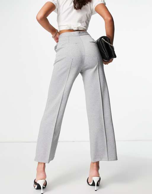 Topshop – Suki – Szare spodnie o skróconym kroju, 2 z 4