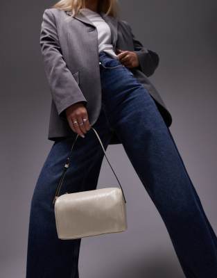 Sullivan barrel shoulder bag in off white