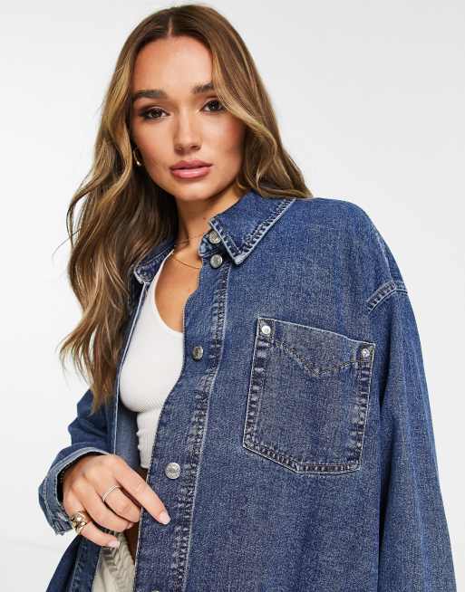 Topshop 2024 denim top