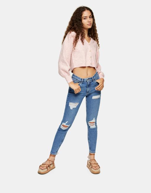 Topshop jamie hot sale distressed jeans