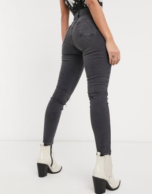 topshop grey ripped jeans