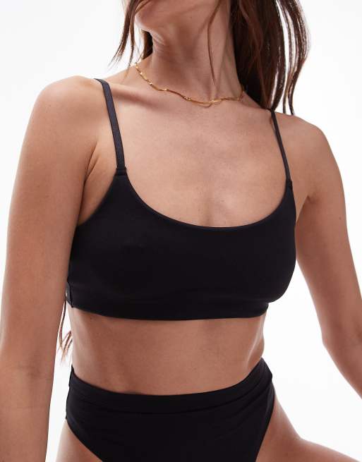 Black bralette topshop on sale