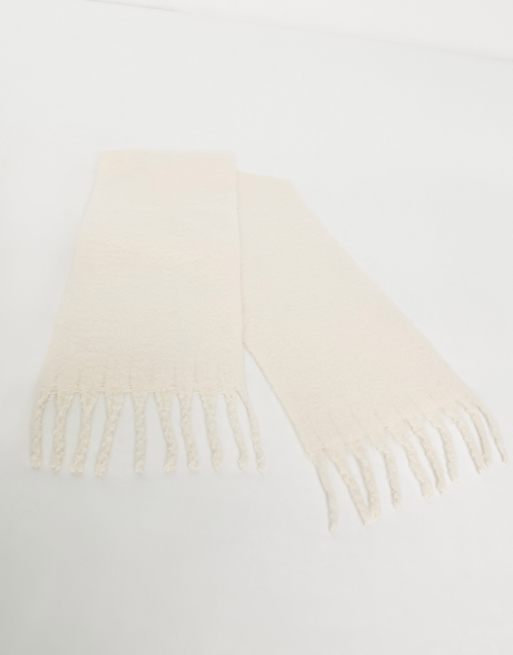 Topshop super-soft chunky scarf in neutral | ASOS